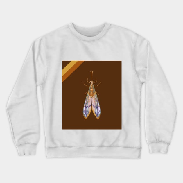 Colorful butterfly digital drawing Crewneck Sweatshirt by Introvert Home 